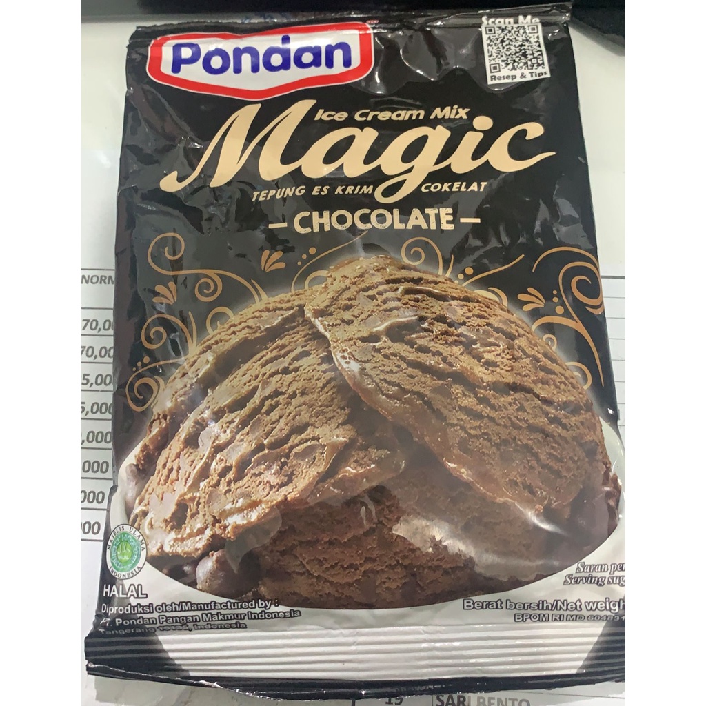 

Pondan Ice Cream Mix Magic Chocolate 75 G