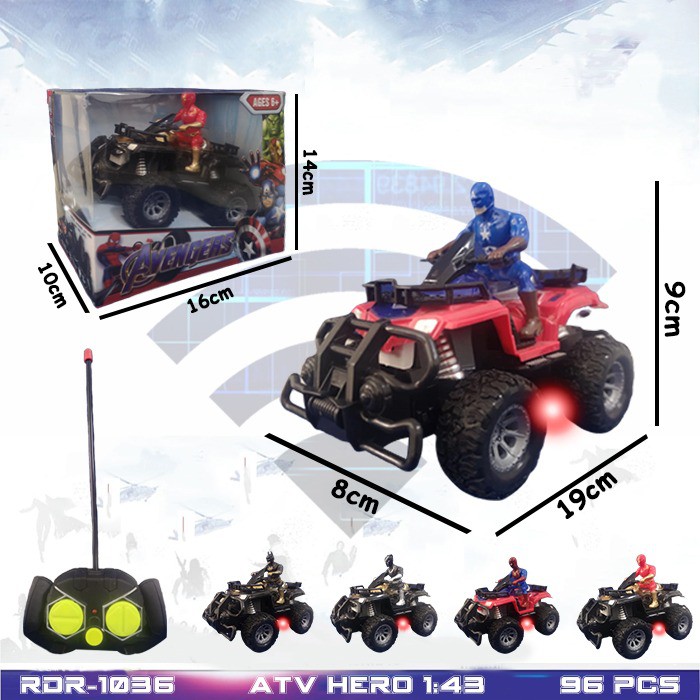 PROMO MAINAN MOTOR REMOTE CONTROL ANAK ATV HERO RDR-1036