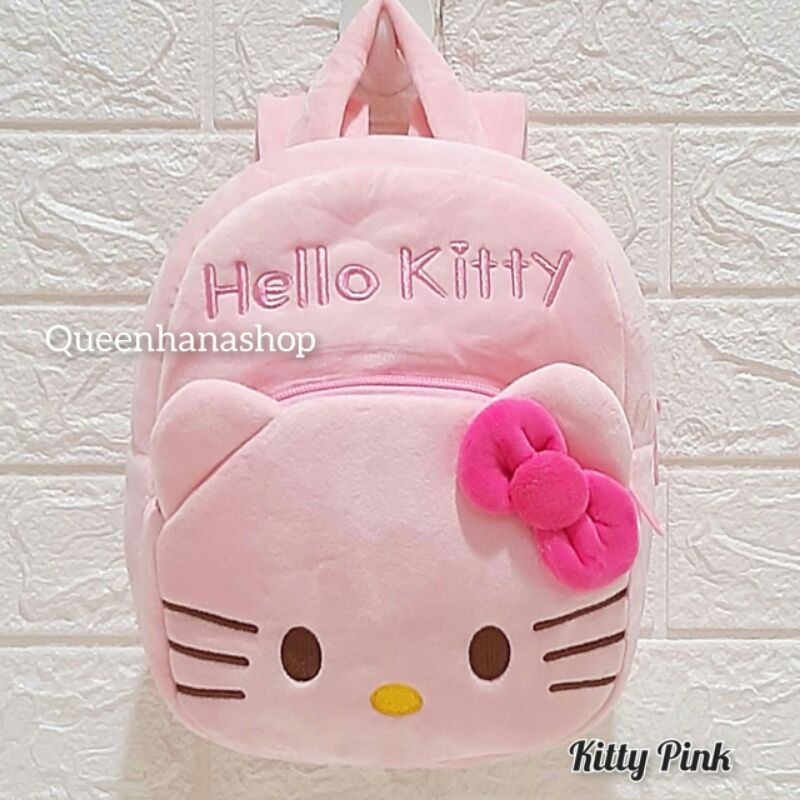 Bagpack Boneka Anak Cute Kitty Tas Ransel Anak Depan Resleting M