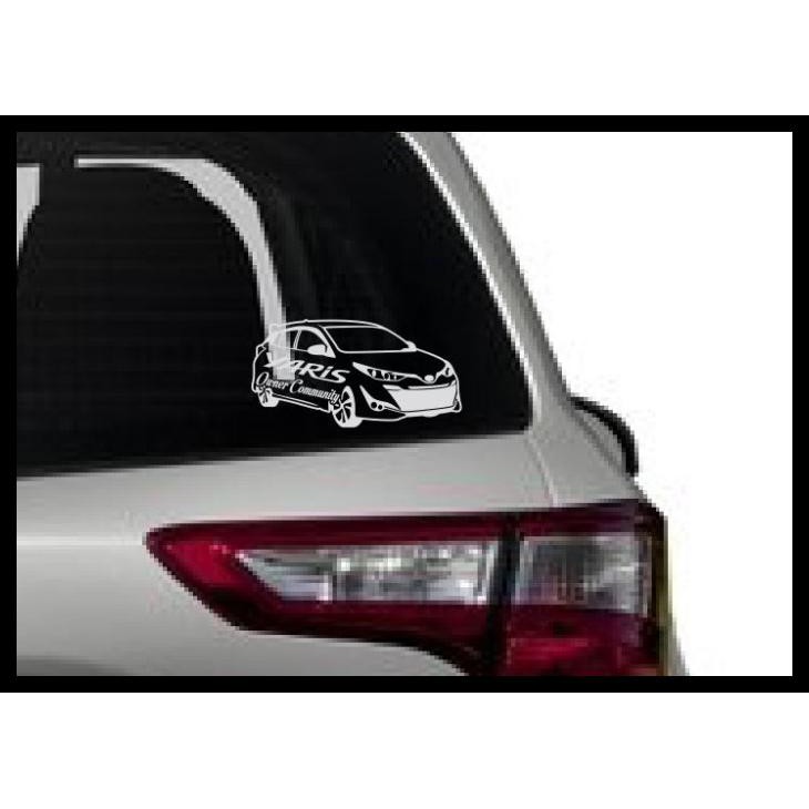Stiker Toyota Yaris Owner Community Komunitas Mobil Club Laptop Kaca