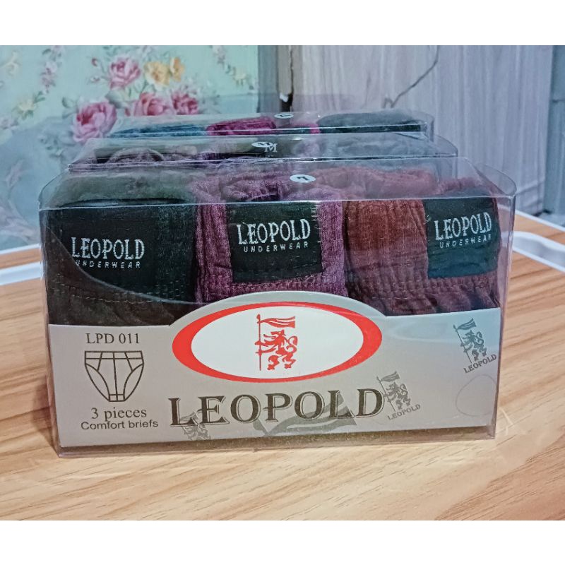 1 pak (3 pcs) Celana dalam Pria  LEOPOLD / CD pria leopold