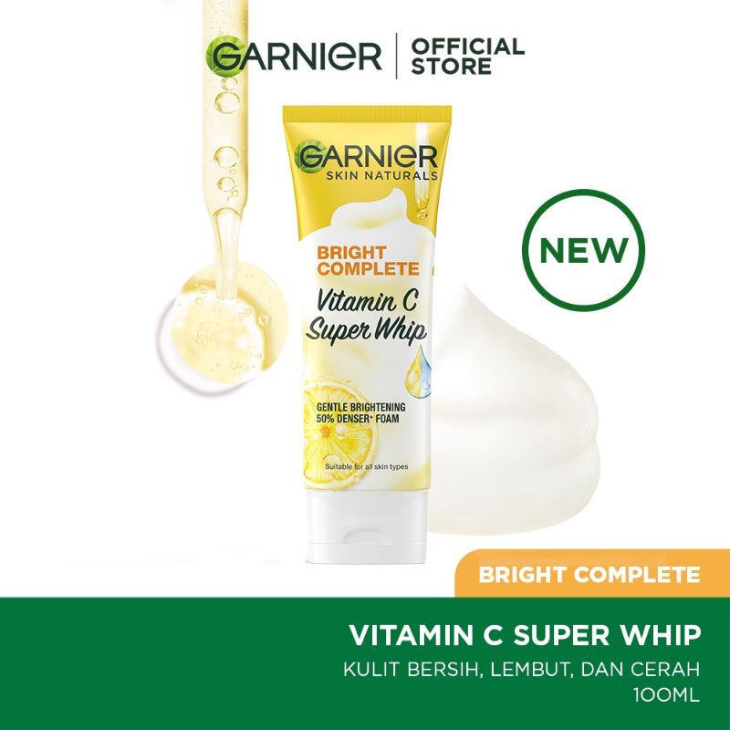 GARNIER BRIGHT COMPLETE VIT C SUPER WHIP FOAM