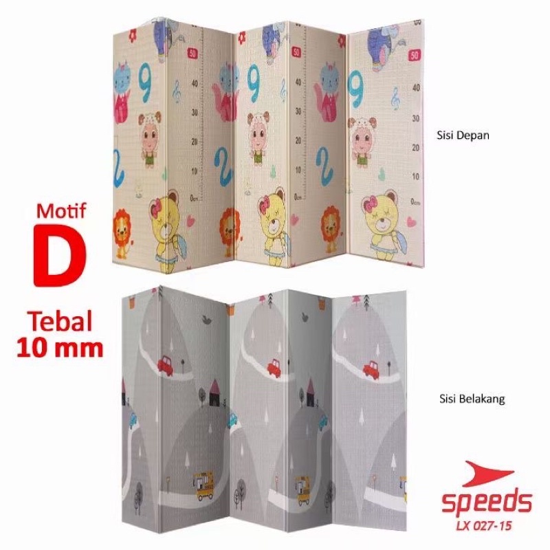 Playmat Lipat XPE Matras Karpet Anak Bayi UK 200X180CM (Tersedia varian ukuran)-D