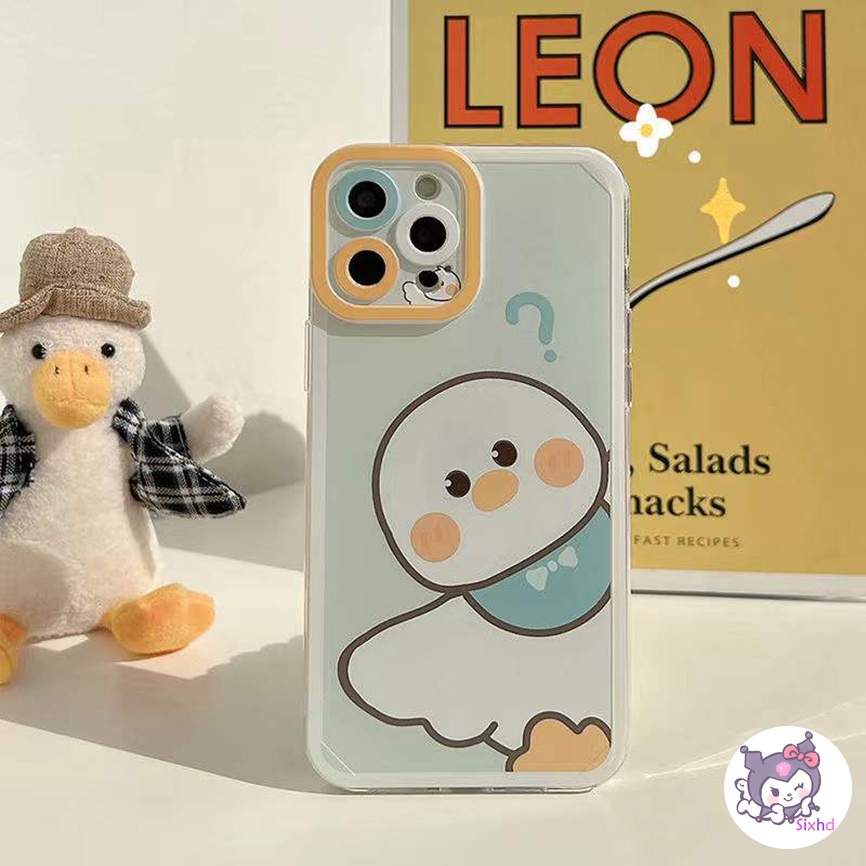 Redmi Note 12 11 11s 10 9 8 7Pro 12C 11A 10C 10A 10 9T 9C 9A 9 A2 A1 Xiaomi 11 Lite 11T 10T Poco M3 F3 X3 Pro Cartoon Question Mark Duck Case Soft Cover