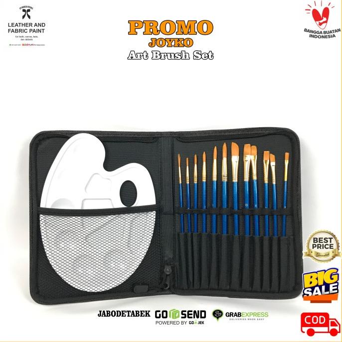 

Joyko Art Brush Set Brs - 7 Set Alat Lukis Kuas Cat Minyak Air Akrilik
