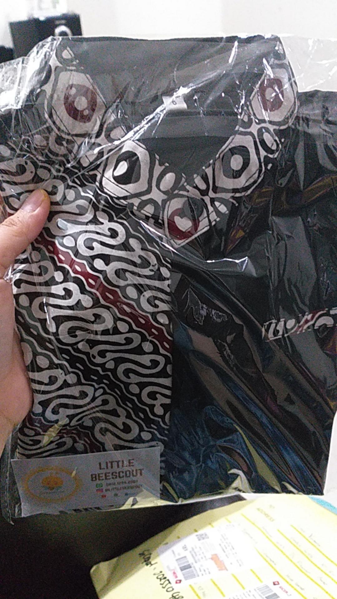 Karisma Shirt (kemeja Anak Hitam Kombinasi Batik)