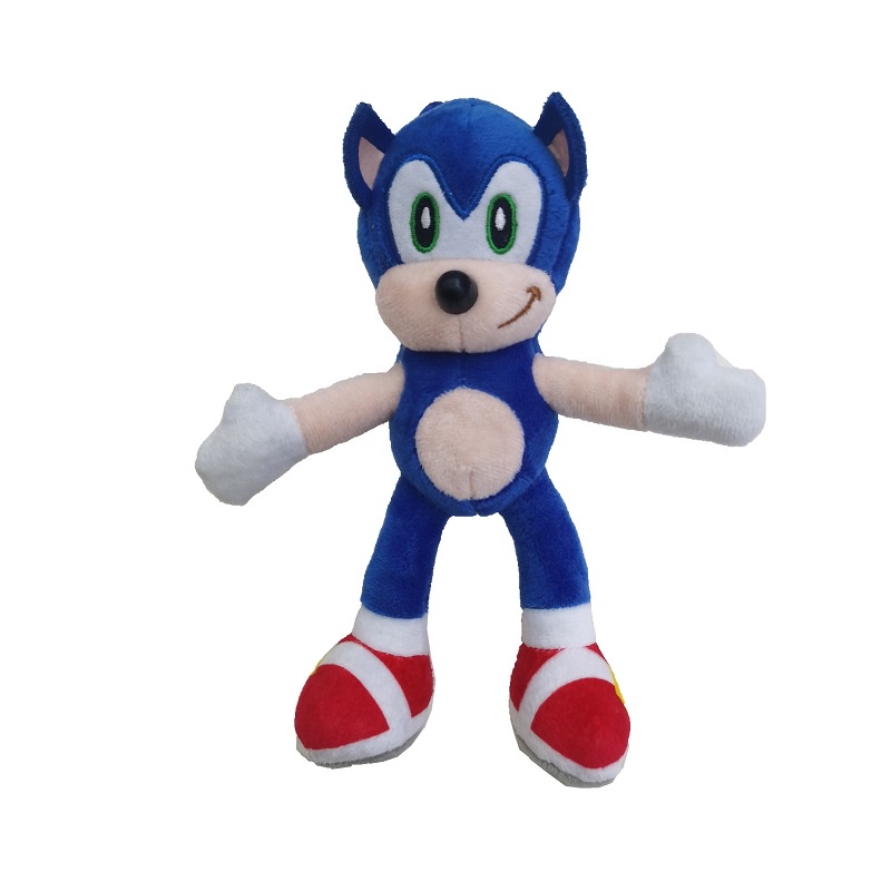 Mainan Boneka Stuffed Plush Sonic the Hedgehog 20CM Dengan Gantungan Kunci