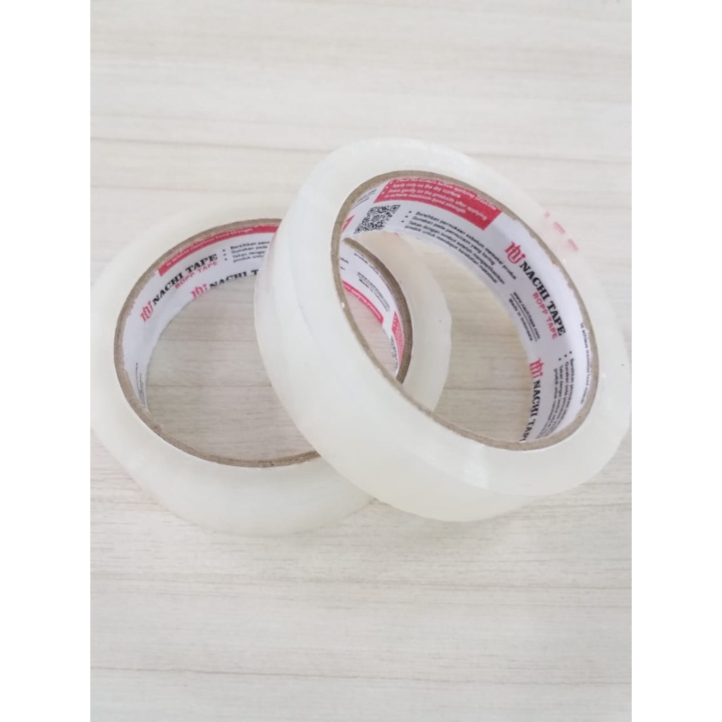 

Selotip Isolasi Stationery tape Bening Transparan Merk NACHI 1 Inch X 72 Y 10024174