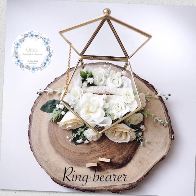 Ring bearer rustic /box cincin rustic