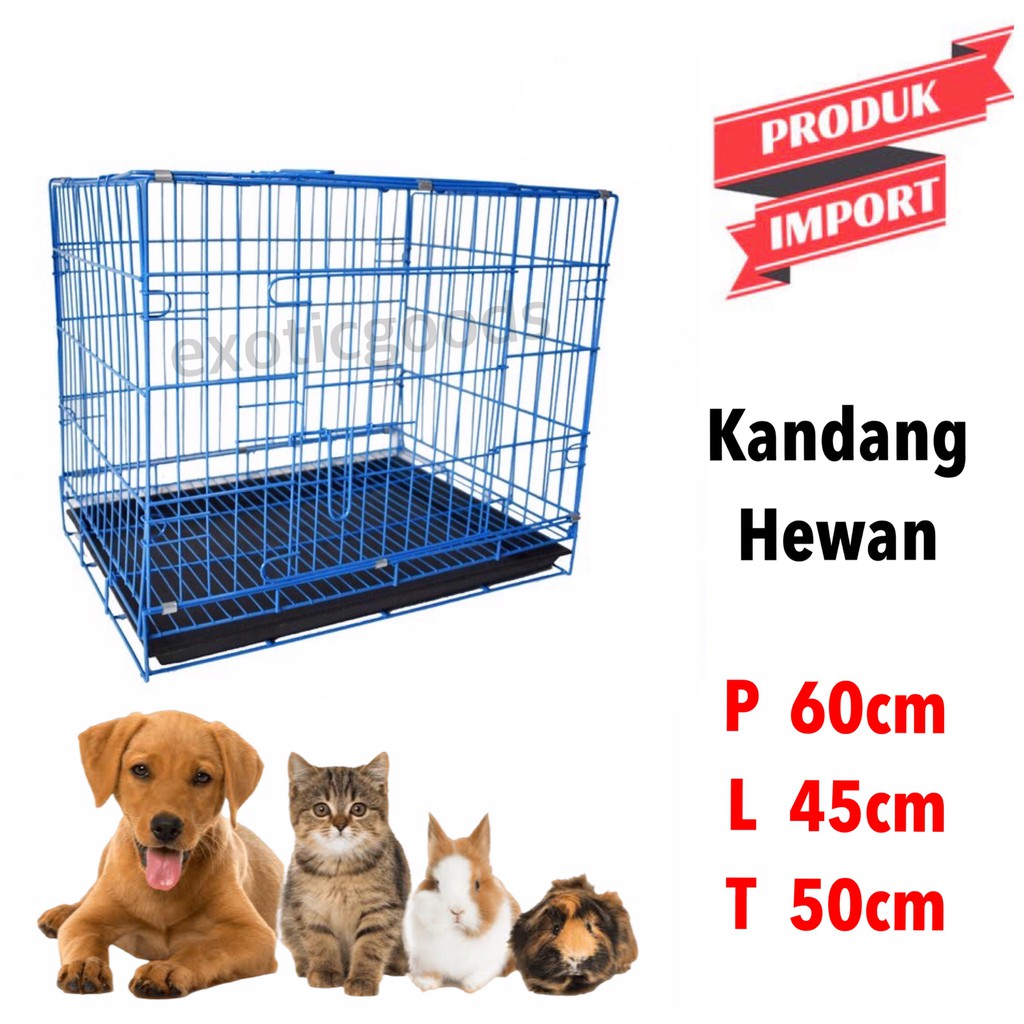 KANDANG KUCING 60cm KANDANG ANJING 60cm KANDANG KELINCI KANDANG HEWAN MURAH KANDANG MUSANG KANDANG