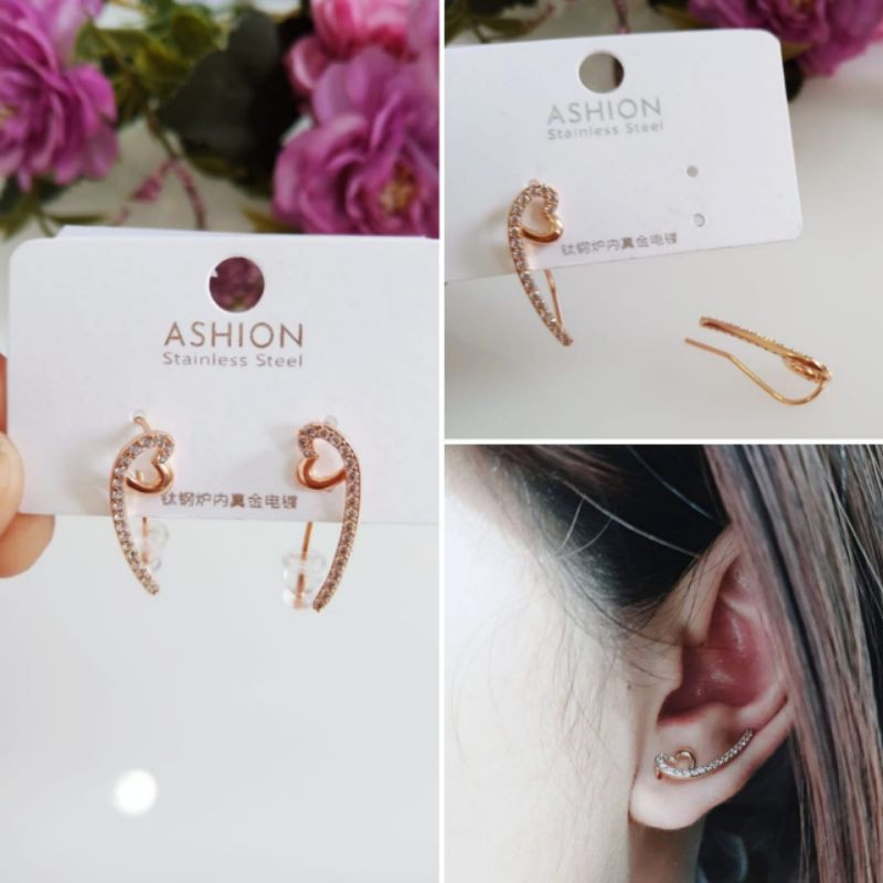 Anting Wanita Titanium Anti Karat Anting Wanita Terlaris-6