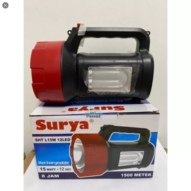 Senter Cas Surya Sht 15 Watt 12 Led