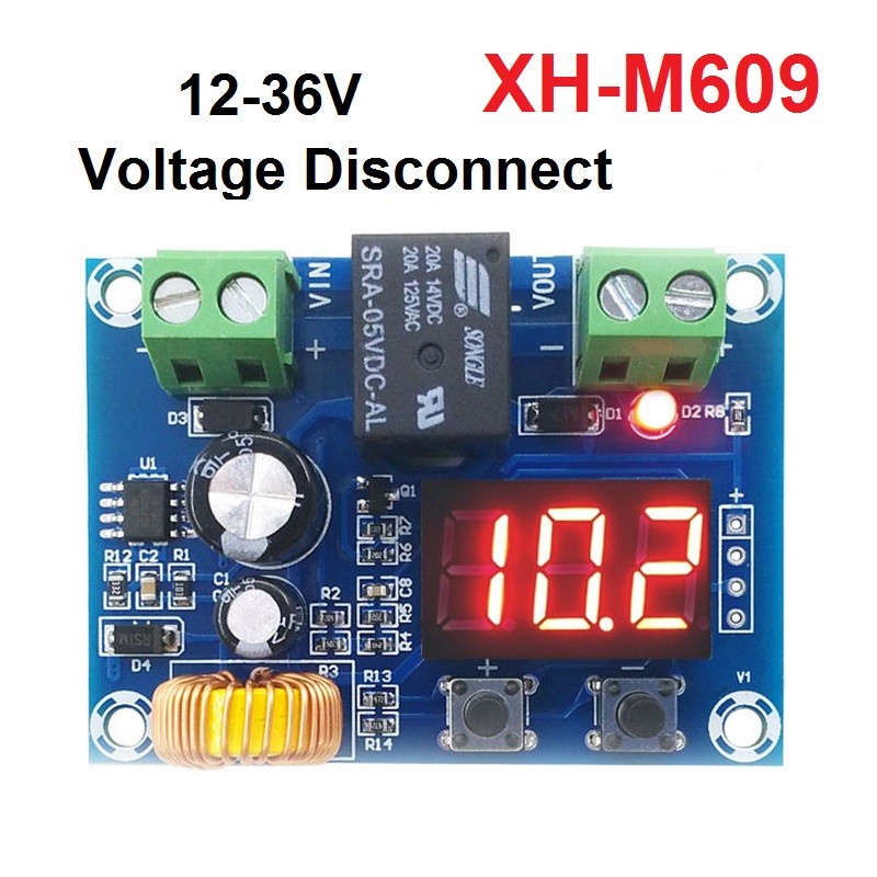 LVD Low Voltage Disconnect Battery DC Proteksi LVD Modul Protect M609 XH-M609 XHM609