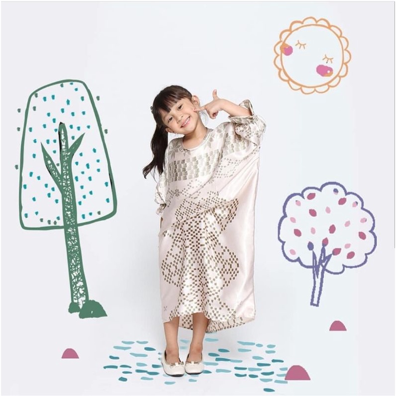 dress/ kaftan anak ria miranda luna