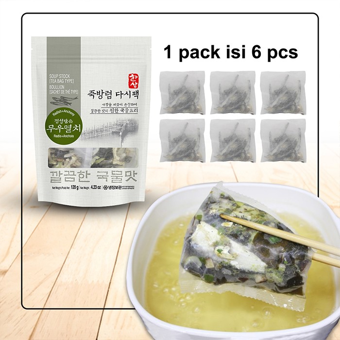 

Ready- Soup Stock Radish & Anchovy (Tea Bag Type)