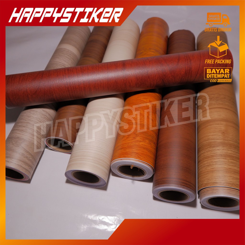 Wallsticker Motif Kayu / Sticker Lemari Motif Kayu / Sticker Furniture Motif Kayu / Sticker Kayu