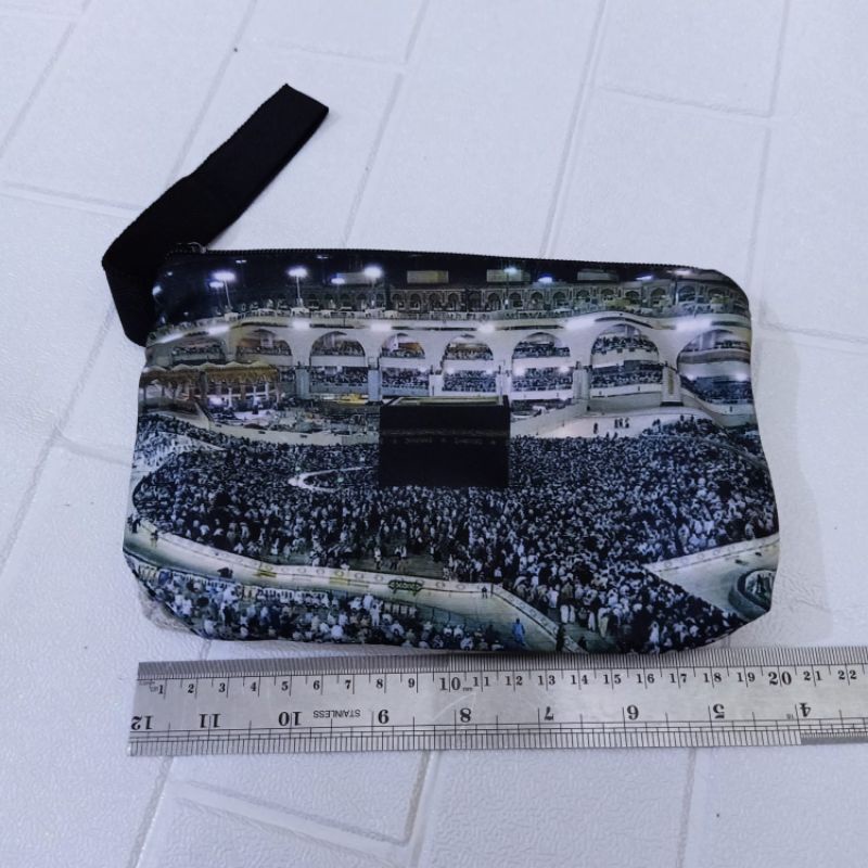 Pouch Printing Ka'bah Madinah / Dompet Wanita  by Zellshop