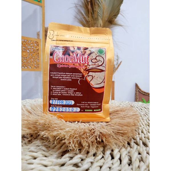 

Chocmut Spesial Sachet isi 5 Coklat Gula Semut (Aren+Kelapa) Coklat Bubuk Minuman Praktis Tinggal Seduh