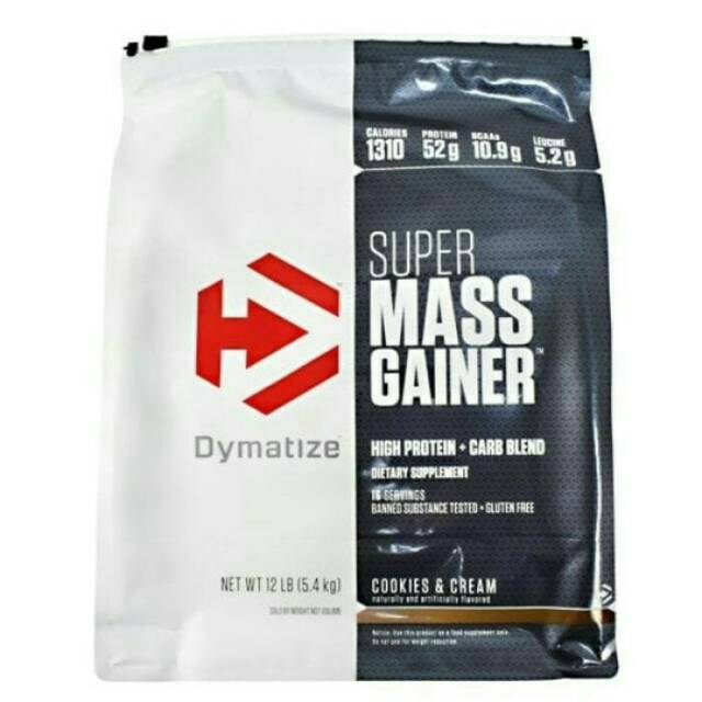 Supermass super mass dymatize 12 lbs weight gainer penambah berat badan