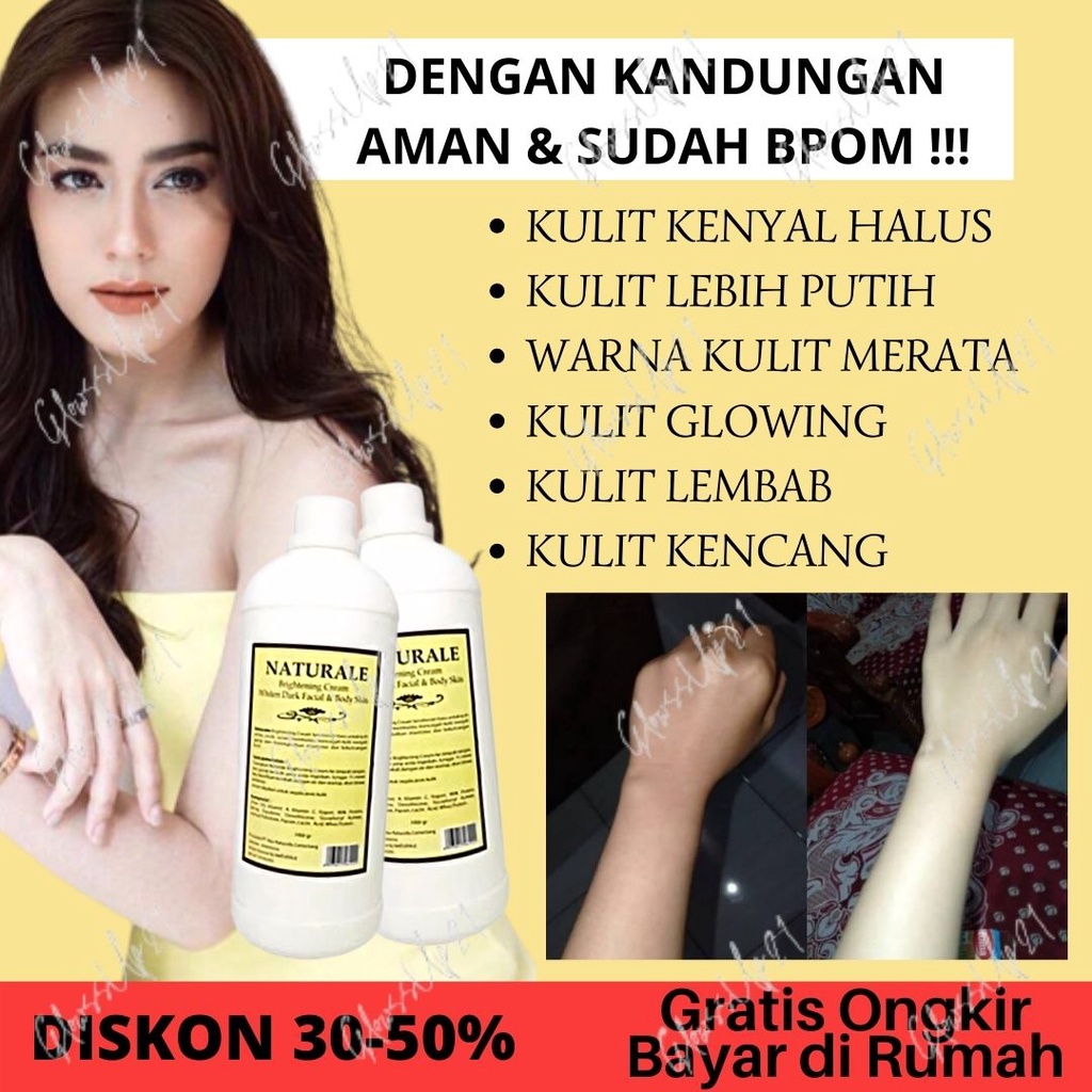 BLEACHING BADAN - BLEACHING NATURALE 500GR - PEMUTIH BADAN PERMANEN - PEMUTIH BADAN - BLEACHING