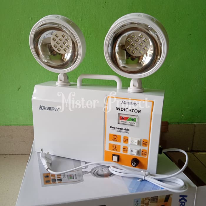 Jual Lampu Darurat Twin Spot Krisbow / Lampu Darurat Krisbow | Shopee ...