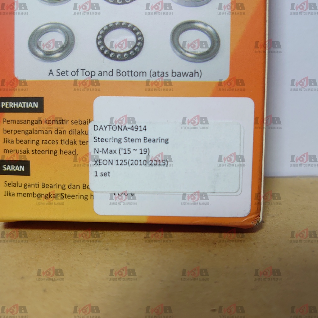 Daytona Komstir NMax old Aerox lexi Xeon 125 Bearing Set 4914 Superstock