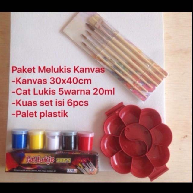 

Kanvas | Paket Melukis Kanvas 30X40Cm