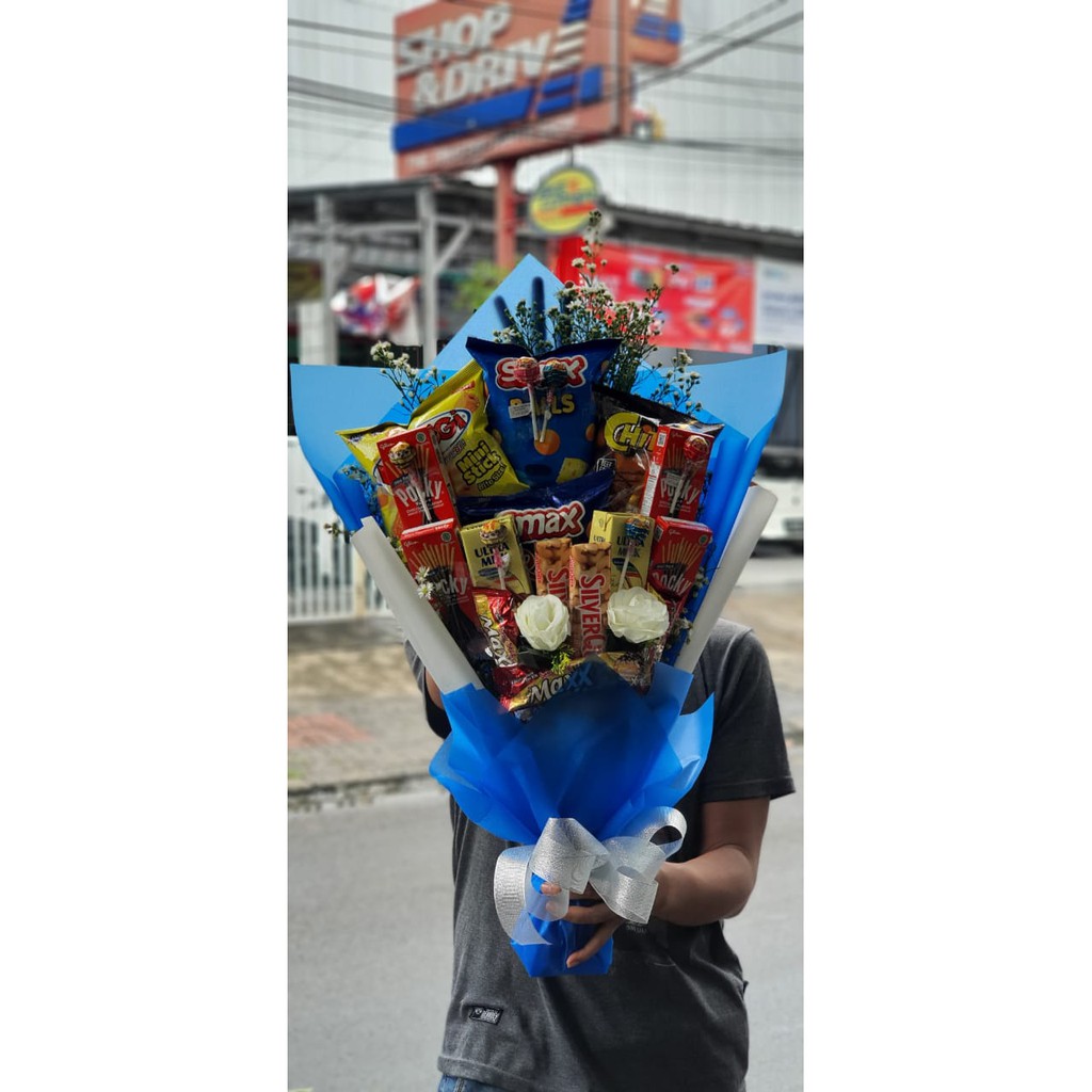 SNACK BOUQUET | BUKET MAKANAN COKLAT | BUKET SNACK | BUKET ULTAH