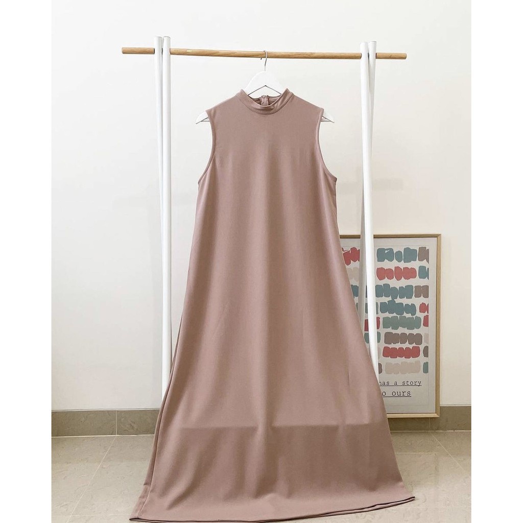 RUFELY INNER DRESS WANITA MUSLIM | INNER WANITA KERAH TINGGI