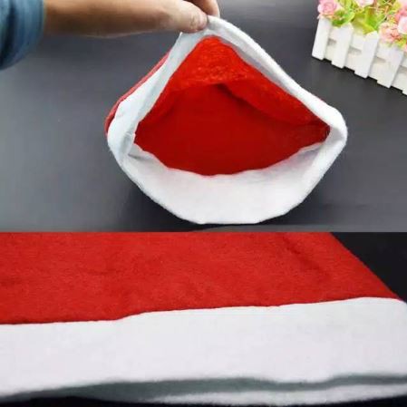 TOPI NATAL TOPI SANTACLASS MERAH PUTIH TERMURAH