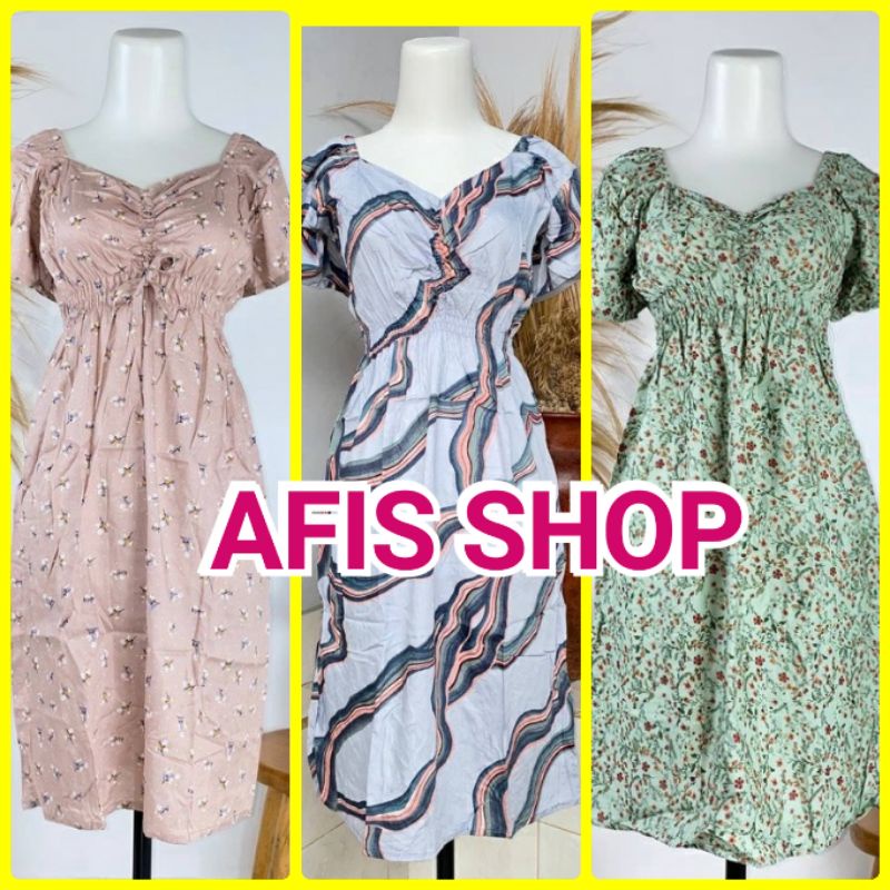 AFS Dress Zhara Kerut  Daster Kerut Zhara Daster Kerut Pendek