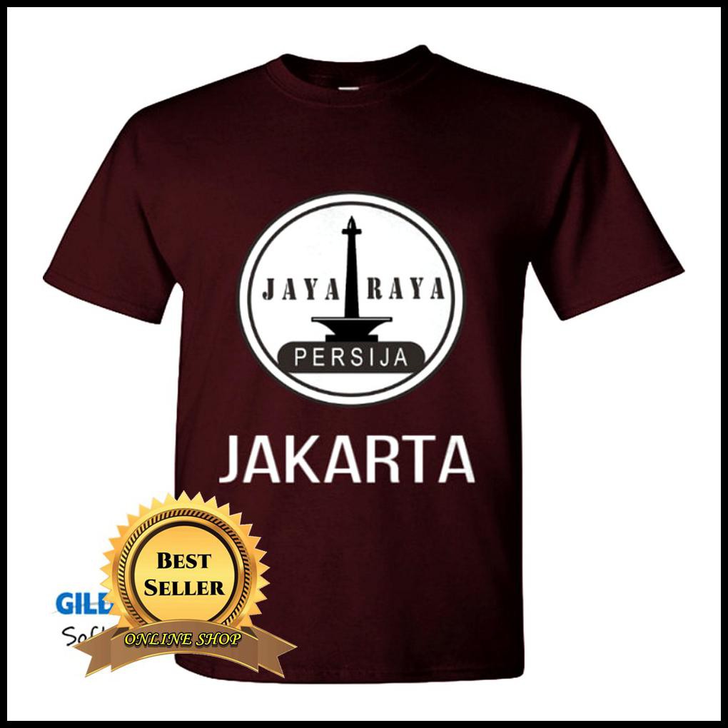  KAOS  TSHIRT BAJU COMBED 30S DISTRO PERSIJA JAKARTA JAYA  