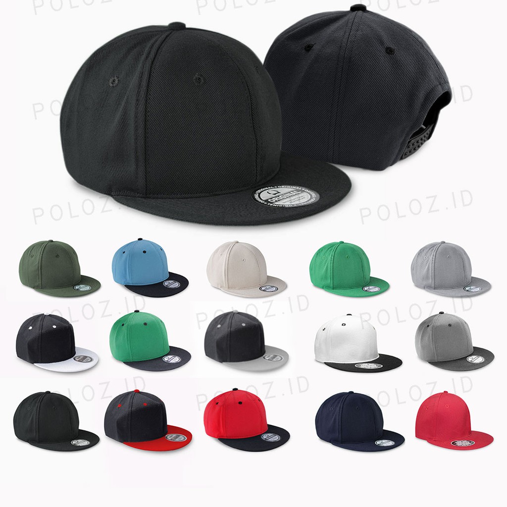 Topi Snapback Polos Pria Flexfit Yupoong 6089M Premium Classic Snapback Original