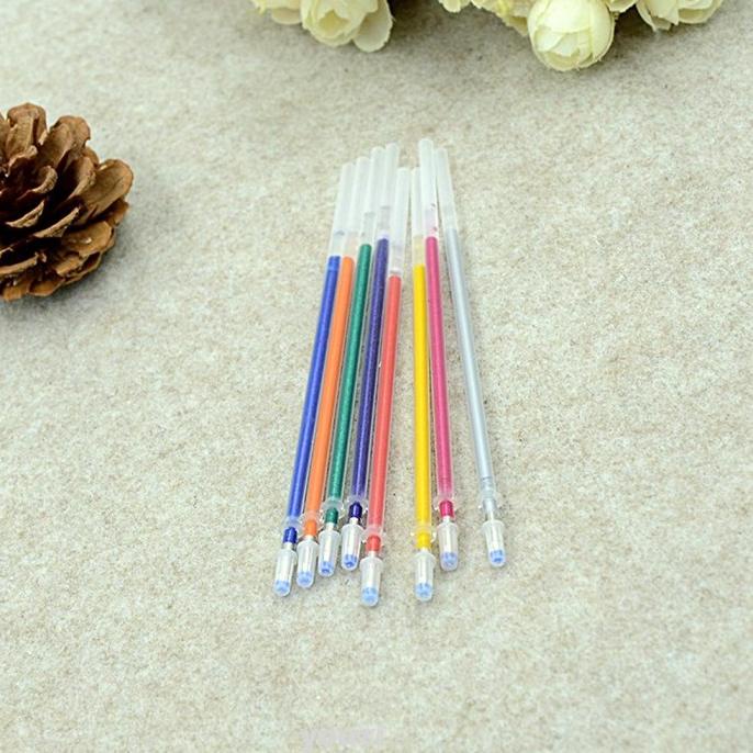 

48Pcs Isi Ulang Pulpen Gel Glitter untuk Alat Tulis Sekolah