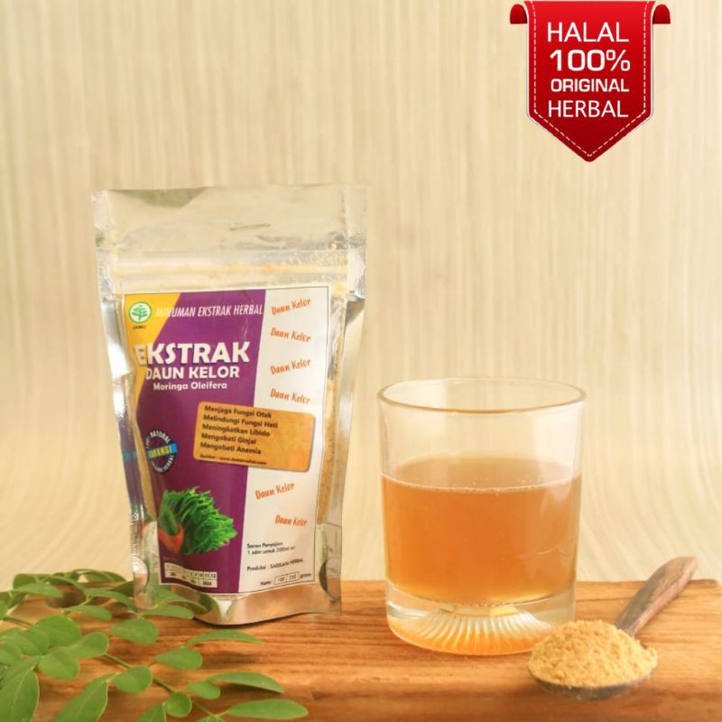 

Ekstrak Minuman Herbal Daun Kelor untuk anemia