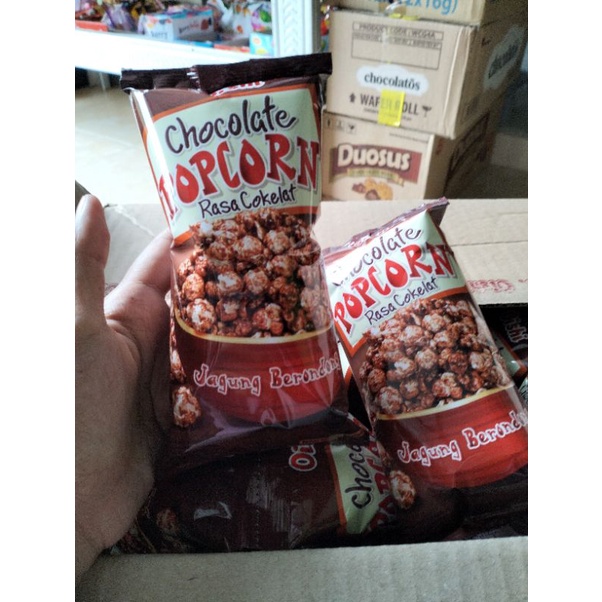 

popcorn pop corn oishi coklat 20 gram