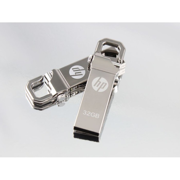 TBI Hook Flash Drive Metalic DIsk HP 32gb v250w Ori USB 2.0 Gantungan**