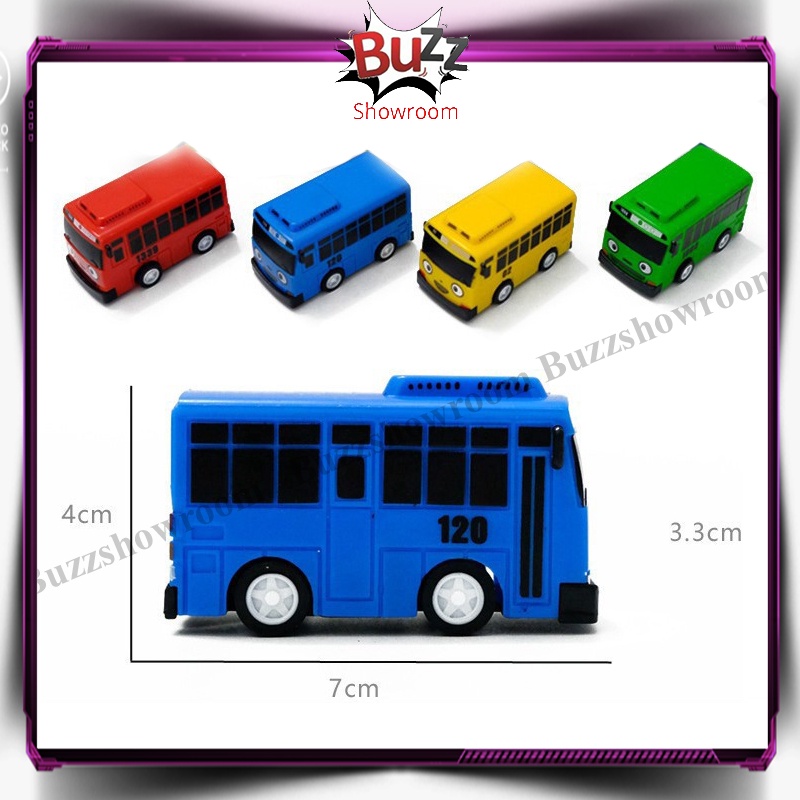 Tayo The Little Bus Mini Mainan Anak Mobil Bus Pullback