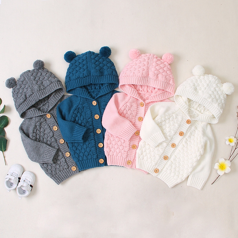 baby girl hooded cardigan