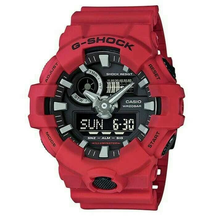 Jam Tangan Pria Casio G-Shock GA-700-4A Merah Original