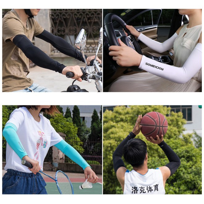 ROCKBROS Arm Sleeve - Manset Kaos Tangan Lari Sepeda Olahraga - AS001