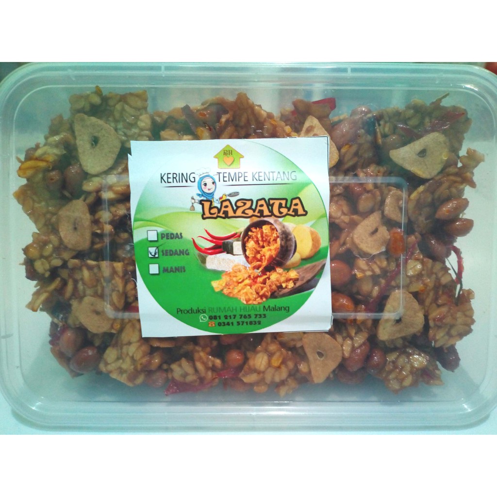 

Kering Tempe Kacang Khas Malang LAZATA - Kemasan 650 ml