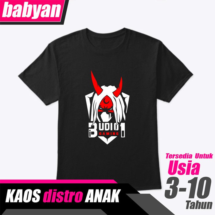 Kaos Distro Anak Budi01 Gaming Youtuber Game FreeFire Baju Bang Budi FF