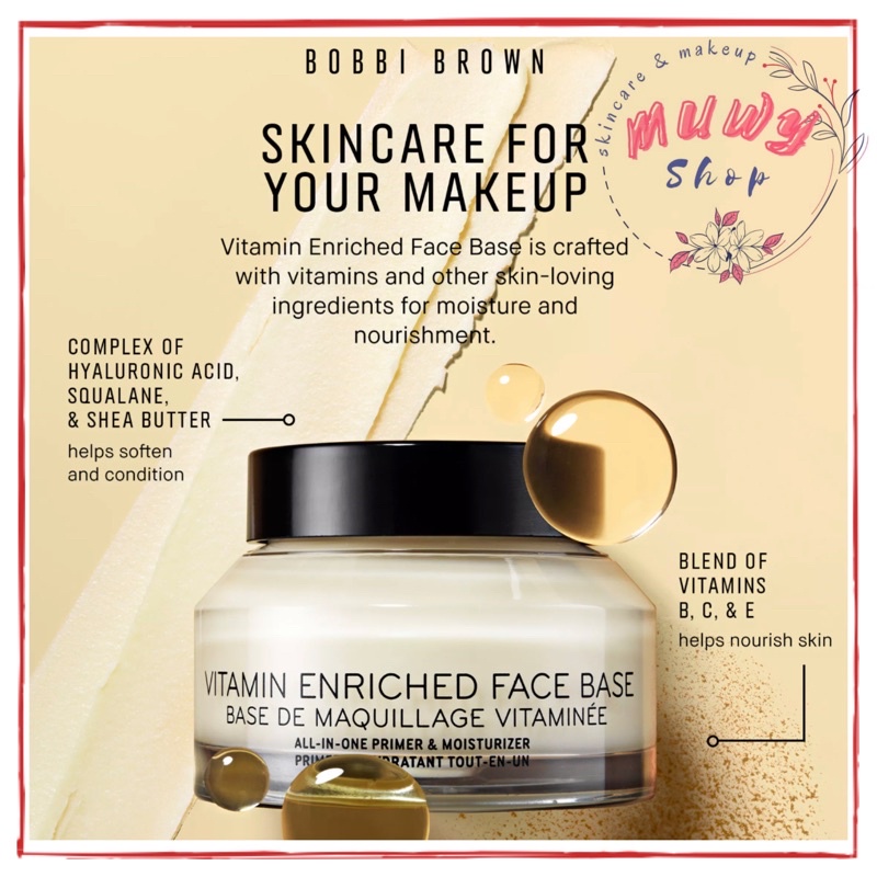 Bobbi brown vitamin enriched face base 15ml 50ml