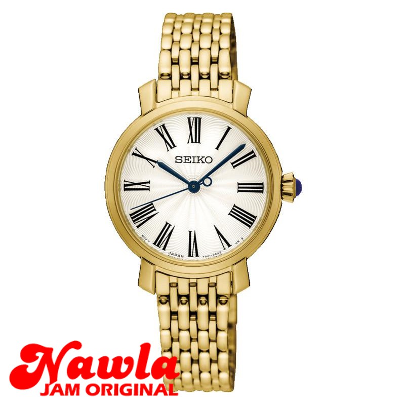 Seiko Ladies SRZ498P1 Quartz Gold Plated - Jam Tangan Wanita SRZ498