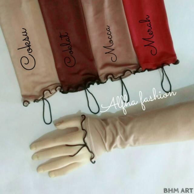 Handsock curly 1 layer /manset tangan wanita /handsock syari /handsock jempol /handsock murah