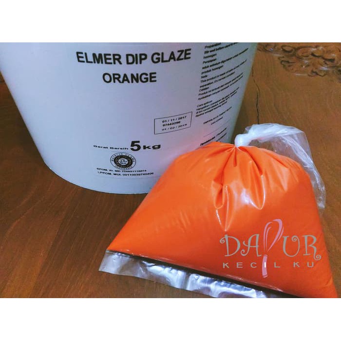 

TOPPING DONAT / ELMER DIP GLAZE ORANGE 500 GR REPACK