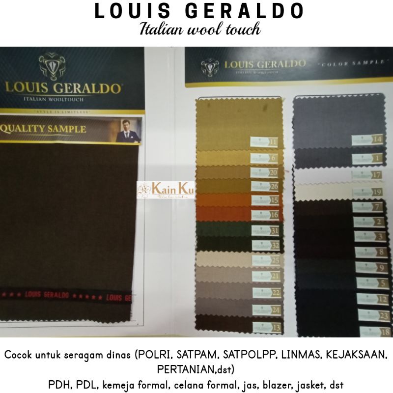 KAIN SERAGAM LOUIS GERALDO SEMI WOOL