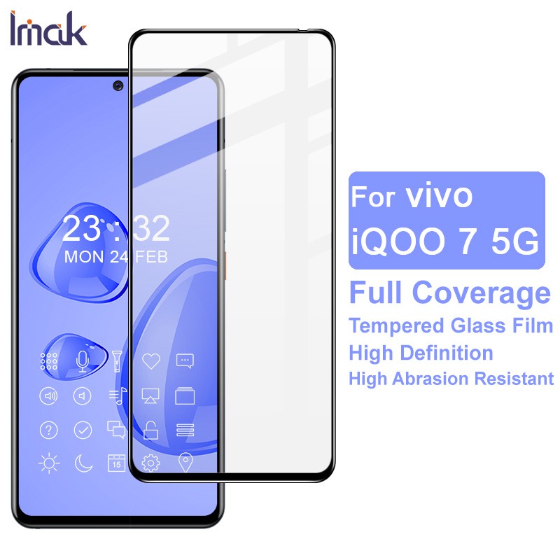 Pelindung Layar Tempered Glass Full Cover Untuk Vivo Iqoo 7 5g Iqoo Neo