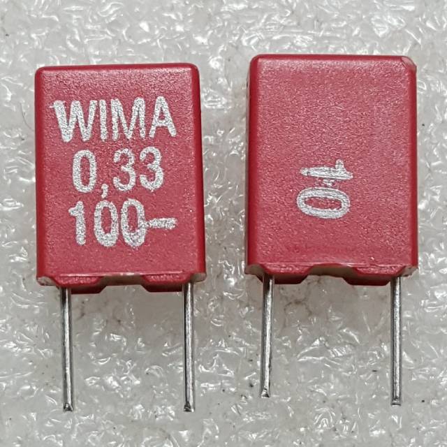 Wima 330N 0.33UF 100V P.5mm Mks2 grade Audio komponen